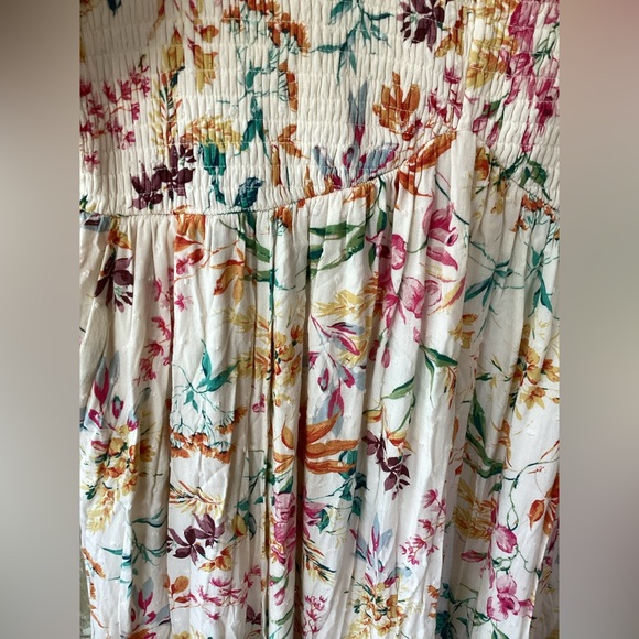 Midi Swiss Dot Shirred Dress in Carrie Floral color - size 2 (18/20) - Picture 5 of 14